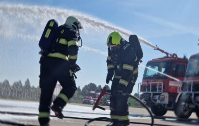 V Pardubicích cvičily složky IZS leteckou nehodu.