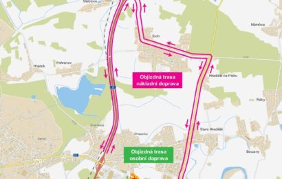 Dopravní omezení spojená s výstavbou severovýchodního obchvatu Pardubic