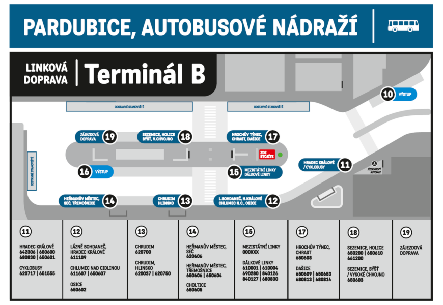 Otevření nového autobusové nádraží v Pardubicích klepe na dveře. Od neděle bude přestěhováno