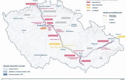 Vysokorychlostní trať by mohla zrychlit cestování z Pardubic do Prahy o dvacet minut