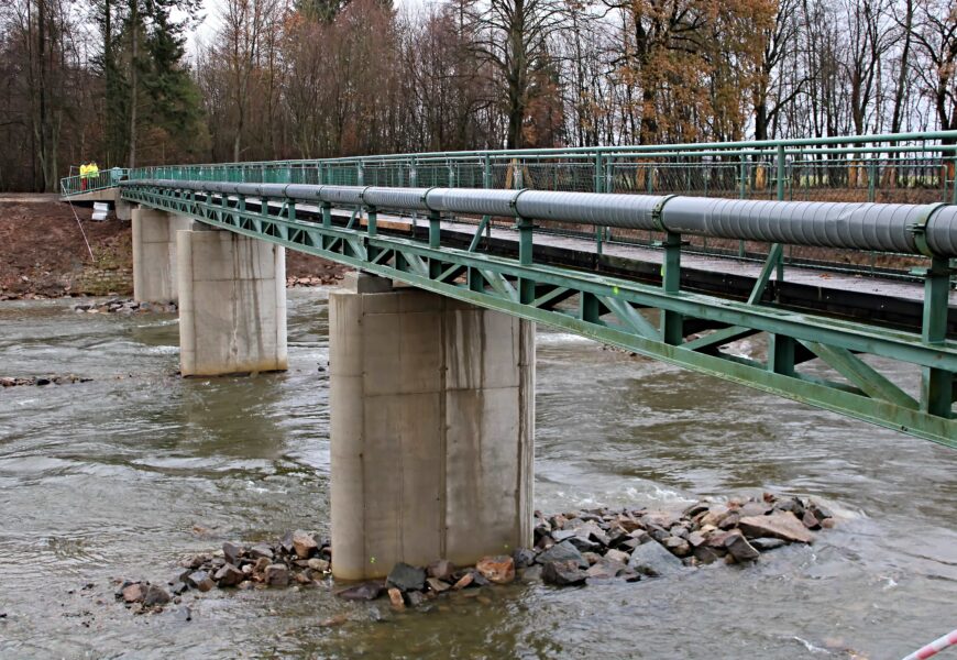 Lávka přes Labe v Přelouči je hotová. Čeká jen na kolaudaci