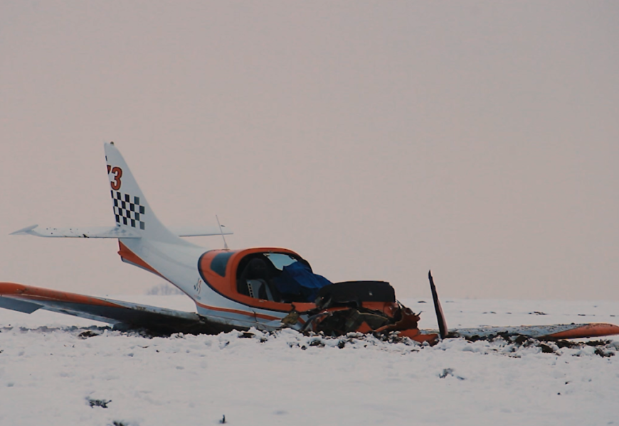 U Řepníků na Chrudimsku spadlo malé letadlo. Pilot nepřežil
