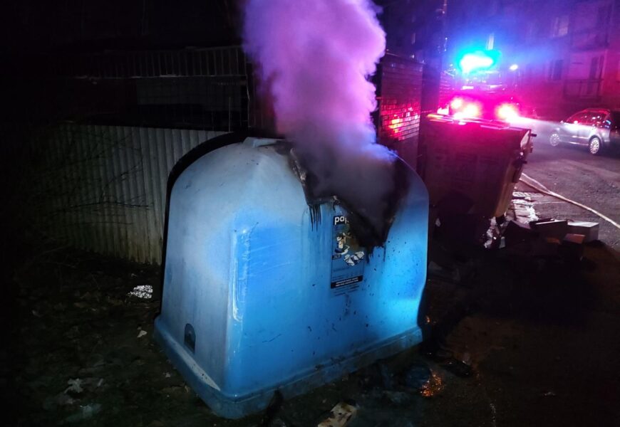 První hodiny nového roku byly pro hasiče ve znamení výjezdů. Hořely kontejnery, keře i dvougaráž