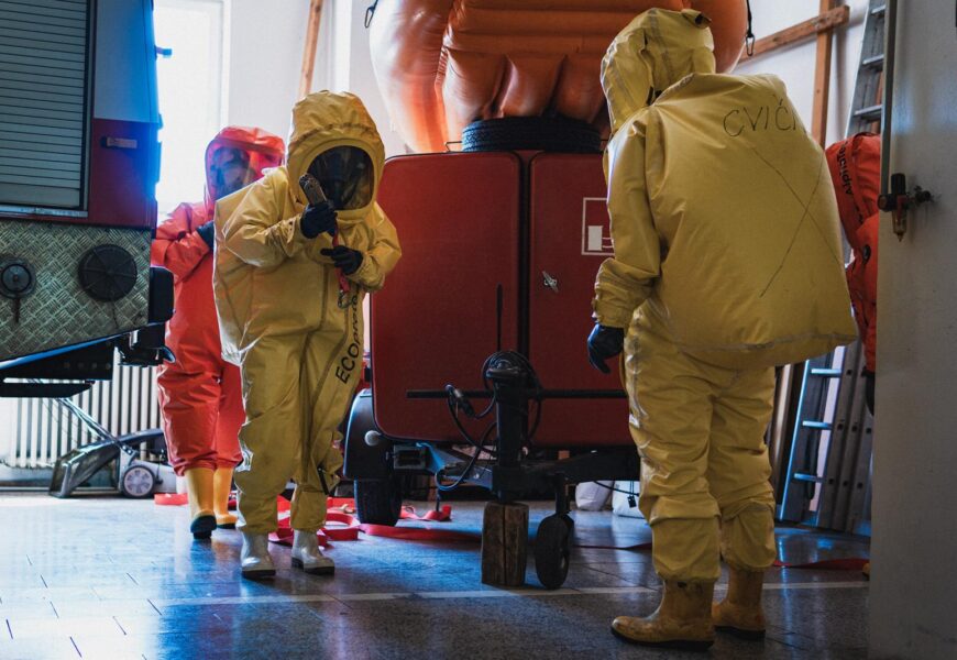 Krajští hasiči cvičili zásahy v protichemických oblecích, které patří k nejnáročnějším