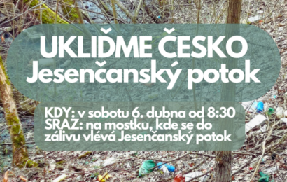 Je rozhodnuto. Společný úklid proběhne u Jesenčanského potoka