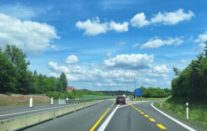 Na D11 mezi km 68 a 76 bude převeden provoz do levého pásu