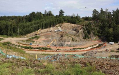 V Kutříně pokračuje stavba suchého poldru