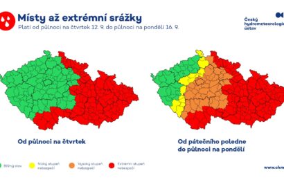 Do Česka míří extrémní déšť. Dorazit má i do Pardubického kraje