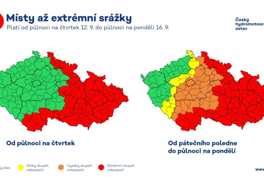 Do Česka míří extrémní déšť. Dorazit má i do Pardubického kraje