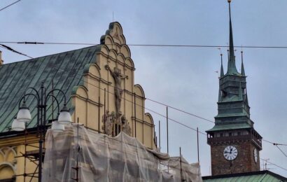 Oprava kostela sv. Bartoloměje v Pardubicích pokračuje. První etapa opravy je hotová