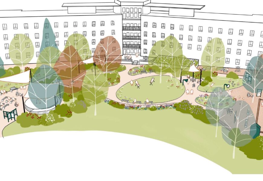 Přírodní areál Domova u fontány čekají úpravy. Kraj hledá zhotovitele