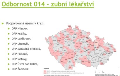 Pardubický kraj připravil nový dotační program. Do regionu má pomoci přilákat nové praktické lékaře a zubaře