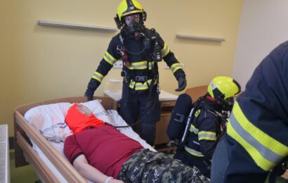 V Pardubické nemocnici hořelo. Naštěstí jen cvičně