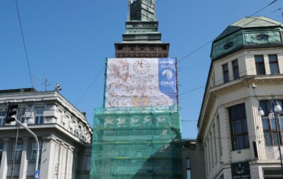 Oprava Zelené brány pokračuje. Nyní se obula do novém hávu