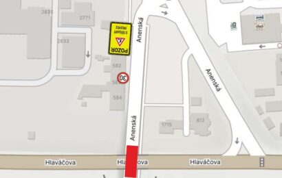 O víkendu bude omezen provoz v podjezdu Anenská