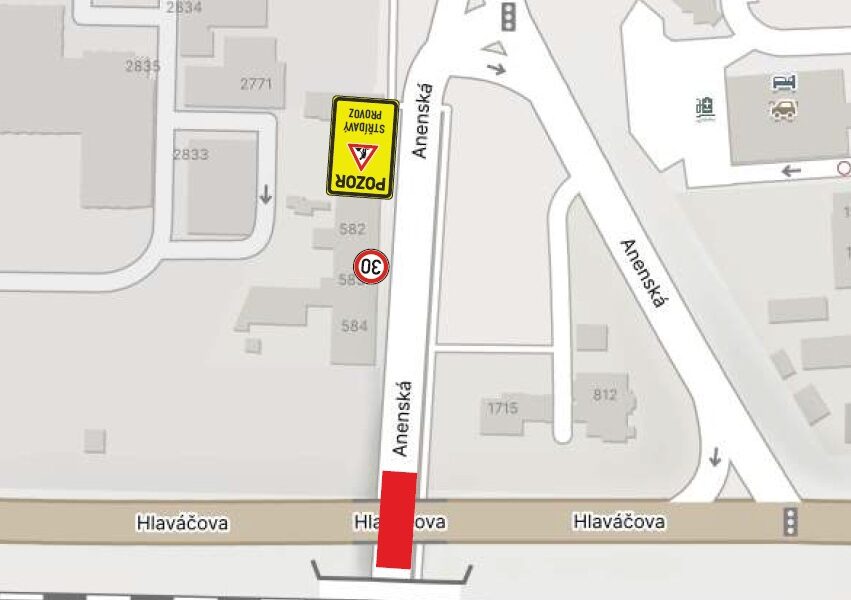 O víkendu bude omezen provoz v podjezdu Anenská