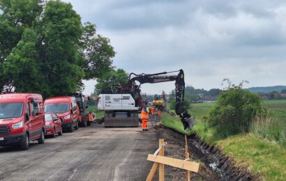 Rekonstrukce silnice I/35 mezi Chvojencem a Býští je v plném proudu
