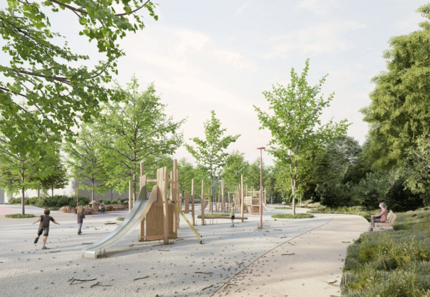 Nový park na Cihelně bude atraktivním místem pro všechny generace
