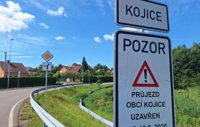 Začala oprava průtahu Kojicemi, obec zároveň buduje nové přípojky a chodníky