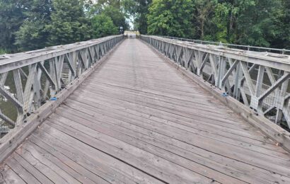 Chráněný most Bailey bridge v Kuněticích čeká oprava
