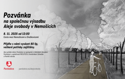 V Pardubicích vznikne Alej svobody. Do výsadby se zapojí i veřejnost V Pardubicích vznikne Alej svobody. Do výsadby se zapojí i veřejnost