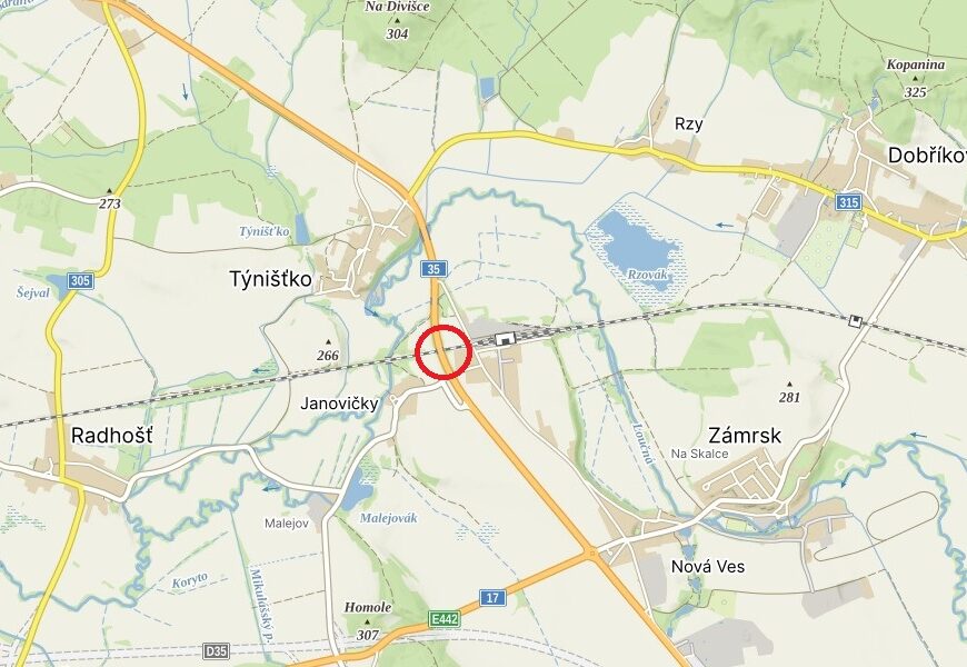 Zítra začíná rekonstrukce mostu na silnici I/35 u Zámrsku